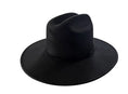 Load image into Gallery viewer, Black Flatbrim Hat Product picture with matching band.