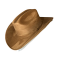 Load image into Gallery viewer, Copper Tan Rancher Cowboy Suede Hat with matching hat band.