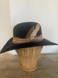 Load image into Gallery viewer, Black Western Hat with Neutrals