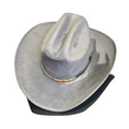 Load image into Gallery viewer, Silver Rancher Cowboy Suede Hat with matching western hat band.
