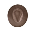 Load image into Gallery viewer, Brown Overhead view of Rancher Suede Hat with matching small band.