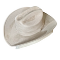 Load image into Gallery viewer, White Rancher Cowboy Suede Hat with matching hat band.