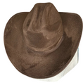 Load image into Gallery viewer, Chocolate Brown Rancher Cowboy Suede Hat with matching hat band.
