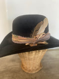 Load image into Gallery viewer, Black Western Hat with Neutrals
