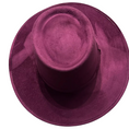Load image into Gallery viewer, Vegan Suede Hat- Flatbrim style burgundy