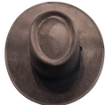 Load image into Gallery viewer, Vegan Suede Hat- Flatbrim style chocolate