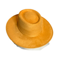 Load image into Gallery viewer, Vegan Suede Hat- Flatbrim style sunset orange