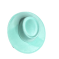 Load image into Gallery viewer, Vegan Suede Hat- Flatbrim style tiffany blue