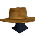 Load image into Gallery viewer, Vegan Suede Hat- Flatbrim style tobacco