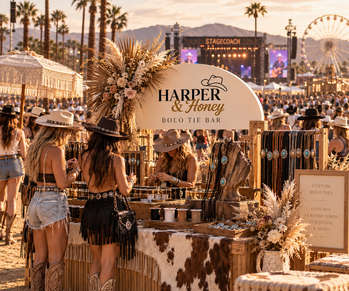 Stagecoach 2027: How to Plan a Party Around a Custom Bolo Tie & Cowboy Hat Bar